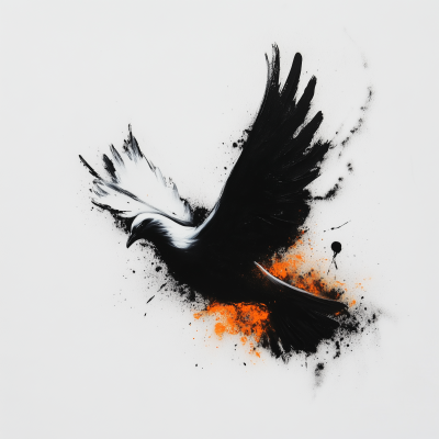 Dove and Fire Spray Paint