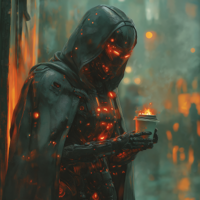 Cyborg in the Flames