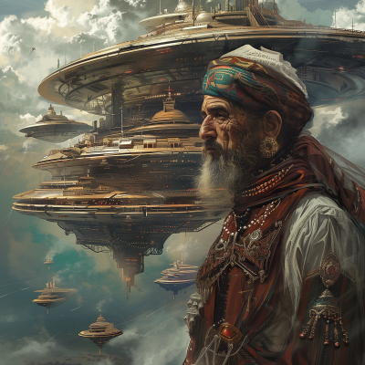 Futuristic Persian Ship’s Captain