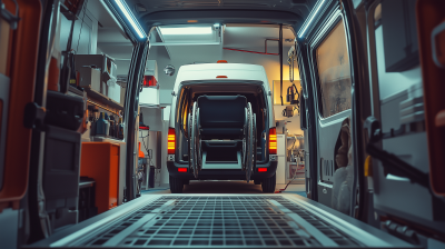 Mechanic Working on Wheelchair Ramp