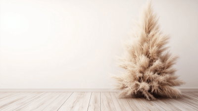 Pampas Grass Christmas Tree