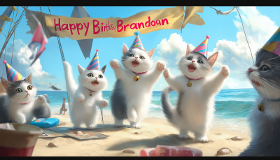Birthday Party Cats