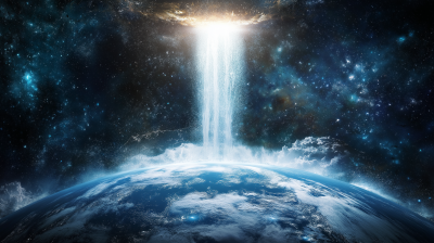 Aivazovsky Inspired Waterfall to Earth