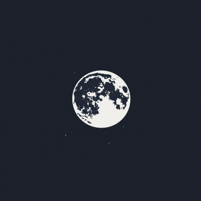 Minimalist Full Moon