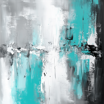 Abstract Gray and Teal