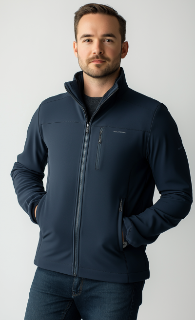 Navy Blue Softshell Jacket