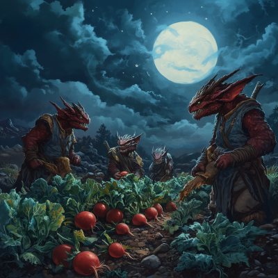 Kobolds Tending the Radish Field