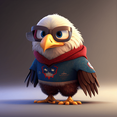 Confused Eagle Character