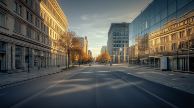 Downtown European Cityscape