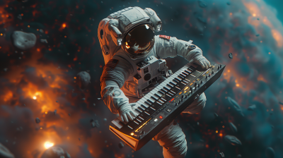 Cosmonaut in Space