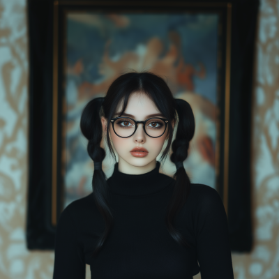 Young Woman with Glasses