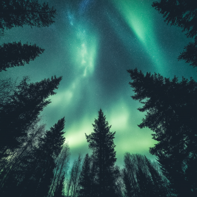 Northern Lights and Stars