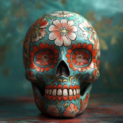 Colorful Sugar Skull