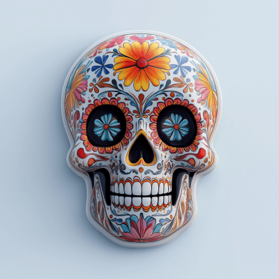 Realistic Sugar Skull