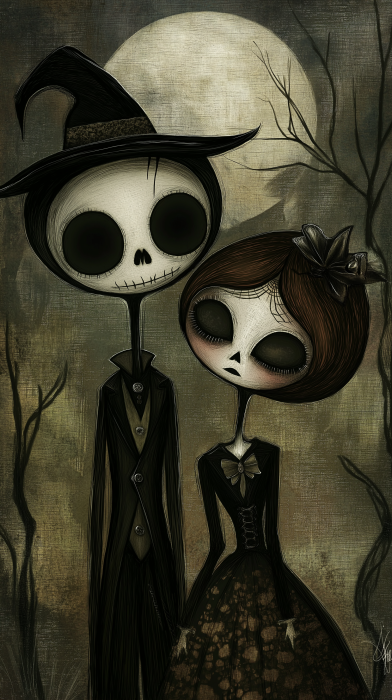 Halloween Couple in Gloom