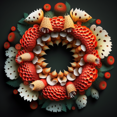 Agaric Mushroom Wreath