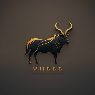 Minimalist Wildebeest Logo