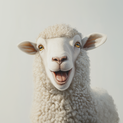 Happy Sheep Closeup