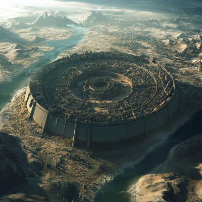 Fantasy City Inspired by Roman and Greek Empires