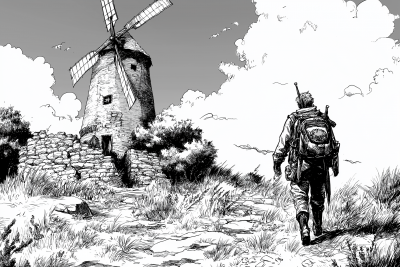 Don Quixote and the Windmill