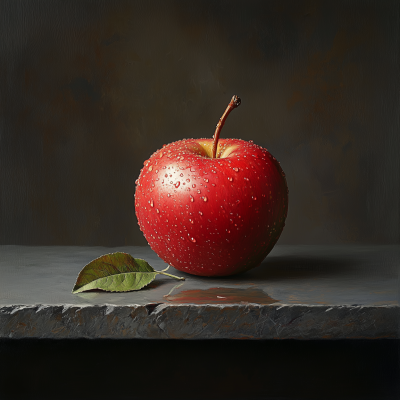 Red Delicious Apple Still Life