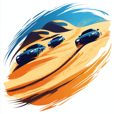 Desert Car Race Logo
