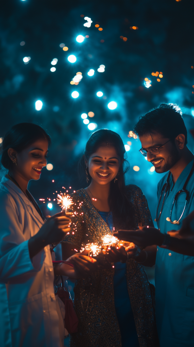 Doctors Celebrating Diwali