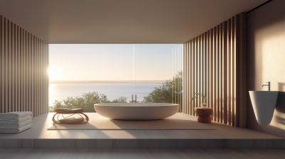 Serene West Coast Sunset Dryer Design