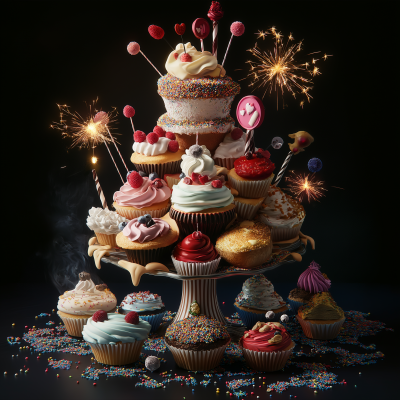 Delicious Dessert Pile
