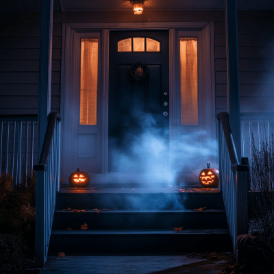 Spooky Halloween Doorstep