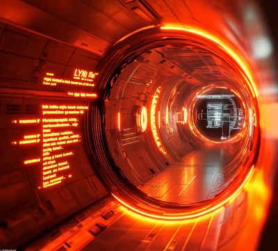 Futuristic Space Station Interior