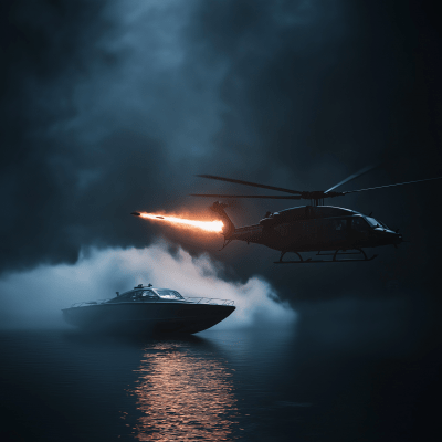 Nighttime Assault Scene