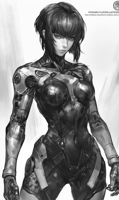 Motoko Kusanagi Technical Sketch