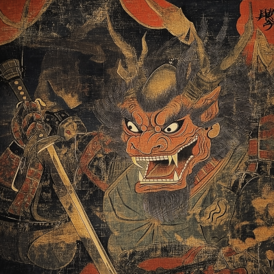 Oni Extermination in Heian Period