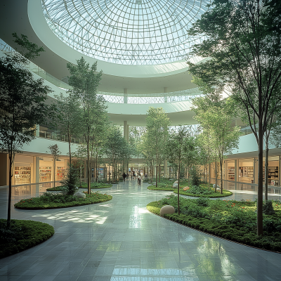 Circular Shopping Plaza Interior