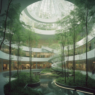 Circular Shopping Plaza Interior