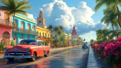 Cuban Vibrant Landscape