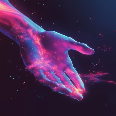 Ethereal Hand in Space