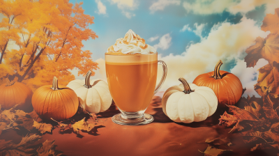 1980s Pumpkin Spice Latte Ad