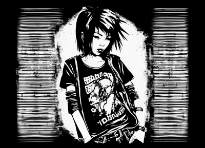 Emo Punk Rock Girl