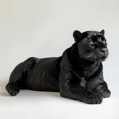 Realistic Black Jaguar