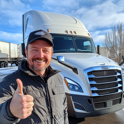 Happy Truck Driver