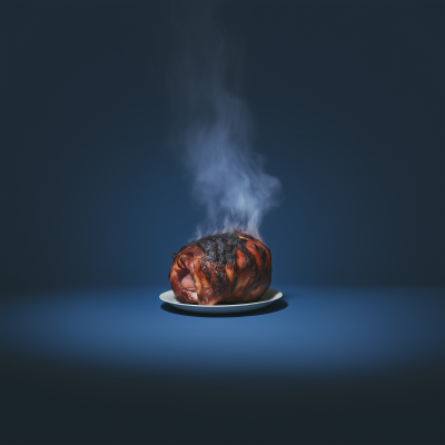Burnt Christmas Ham