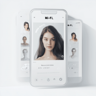 Futuristic Dating App Interface