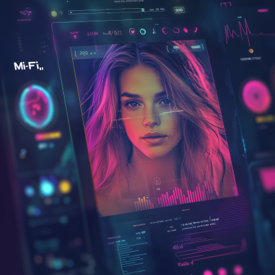 Futuristic Dating App Interface