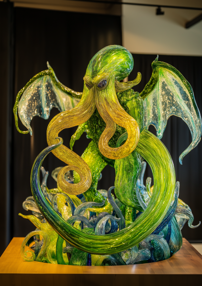 Cthulhu Glass Sculpture