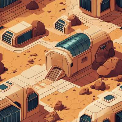 Futuristic House on Mars