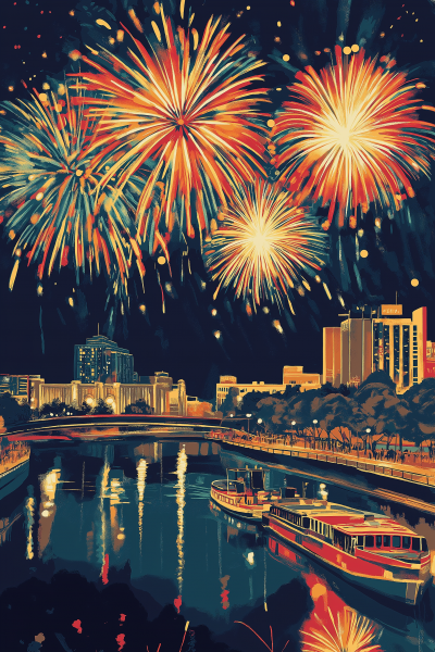 Adelaide Fireworks Display