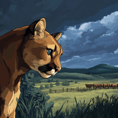 Sad Mountain Lion