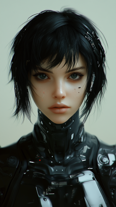 Cyberpunk Android Woman